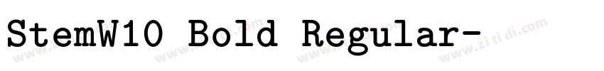 StemW10 Bold Regular字体转换